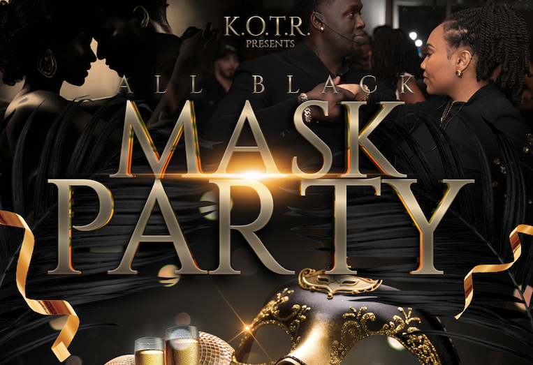 All Black Mask Party